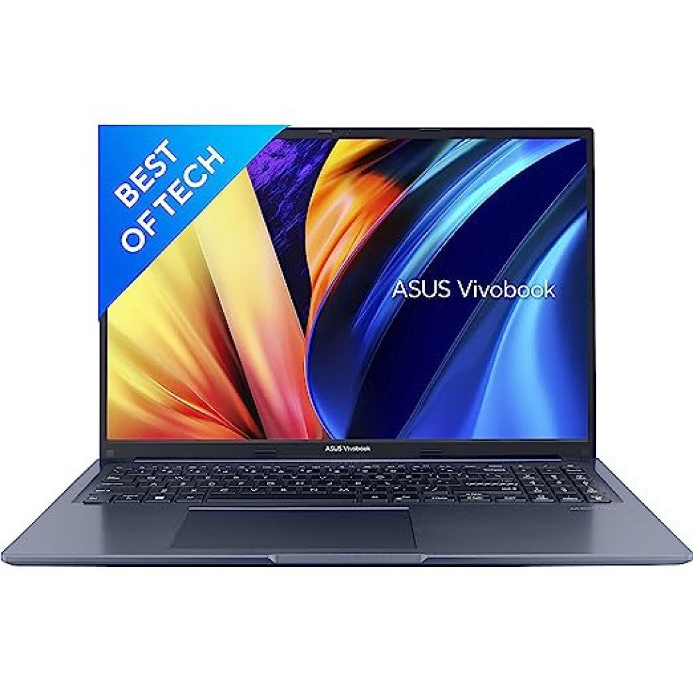 ASUS VIVOBOOK 16X, AMD Ryzen 5 5600H, 16" (40.64 cms) FHD+, Thin and Light Laptop (16GB 512 SSD Windows 11 Office 2021 Backlit KB FP Sensor Blue 1.88 kg), M1603QA-MB511WS
