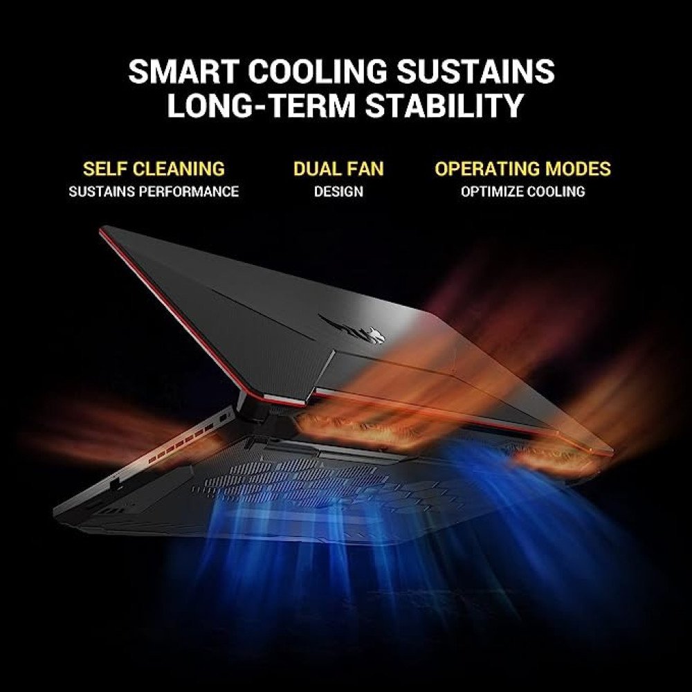 ASUS i5 10th GEN ASUS FX506LHB-HN355W i5 10300H GTX1650- 4GB 8G 512G SSD 15.6 FHD-144hz Backlit KB- 1 Zone RGB 48Whr Win 11