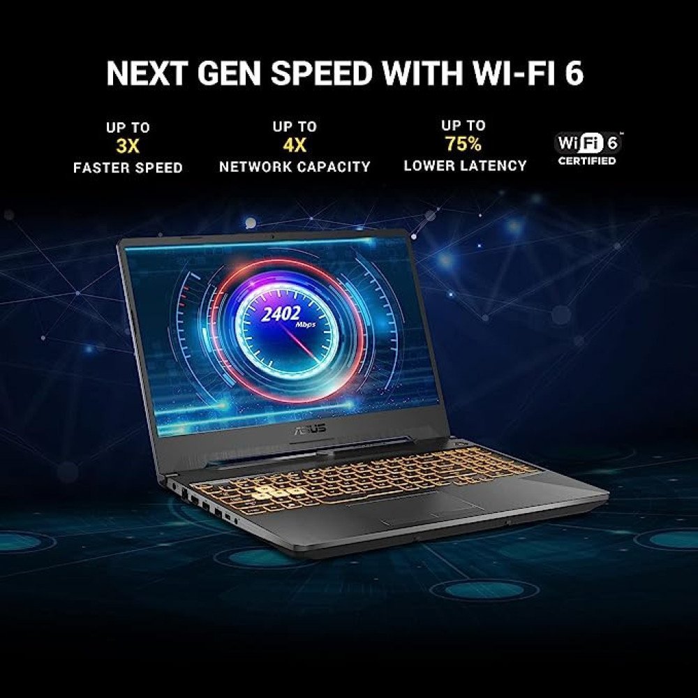 ASUS i5 10th GEN ASUS FX506LHB-HN355W i5 10300H GTX1650- 4GB 8G 512G SSD 15.6 FHD-144hz Backlit KB- 1 Zone RGB 48Whr Win 11