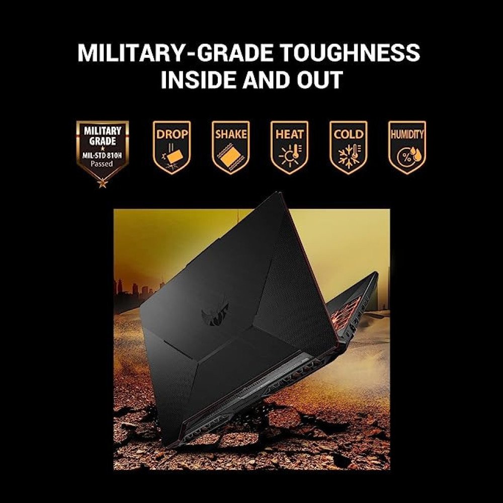 ASUS i5 10th GEN ASUS FX506LHB-HN355W i5 10300H GTX1650- 4GB 8G 512G SSD 15.6 FHD-144hz Backlit KB- 1 Zone RGB 48Whr Win 11