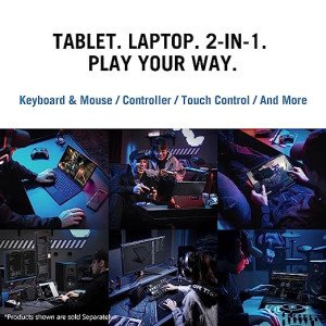 ASUS ROG FLOW Z13  (2022), 13.4" (34.03 cm) FHD+ 16:10, 120Hz Touch, Intel Core i5 12th Gen, 2-in-1 Gaming Laptop (16GB 512GB SSD Win 11 Integrated Graphics Office 2021 Black 1.12 kg) GZ301ZA-LD049WS