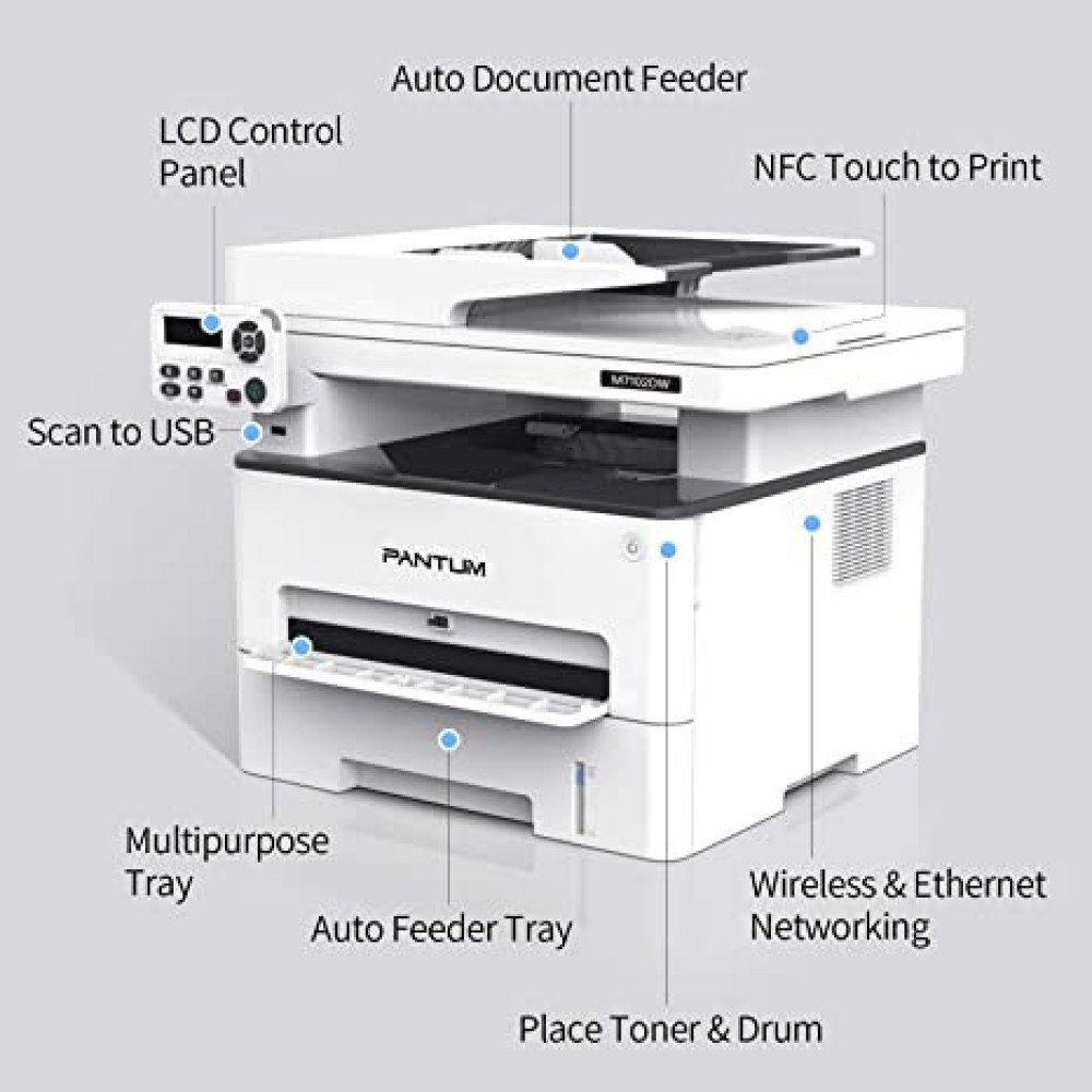 Pantum Laser Printer Scanner Copier 3 in 1