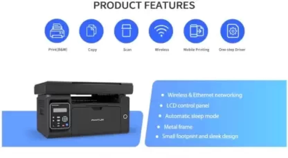 PANTUM  Multi-function WiFi Monochrome Laser Printer  (Black, Toner Cartridge)