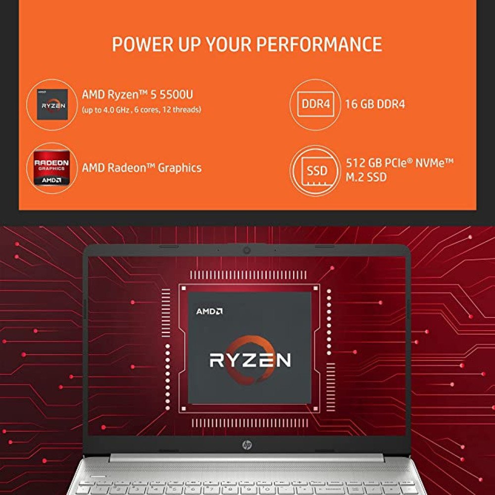 HP 15s, Ryzen 5-5500U