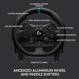 Logitech TRUEFORCE G923 Racing Wheel and Pedals